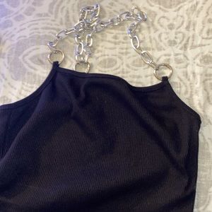 Black chained shirt